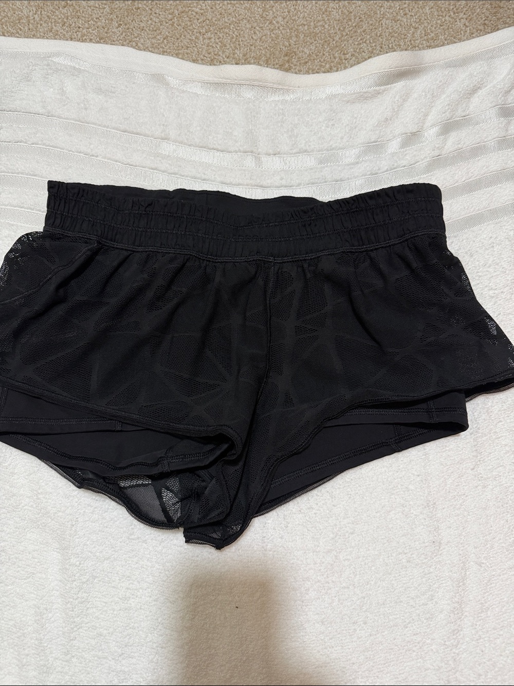 Lululemon Black Mesh Skort